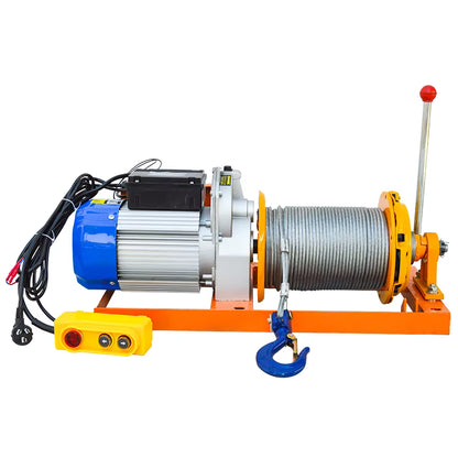 Treuil / Palan électrique à câble avec pochette – 1,5 tonne – 100 m